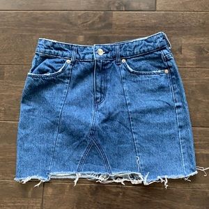 Denim mini skirt